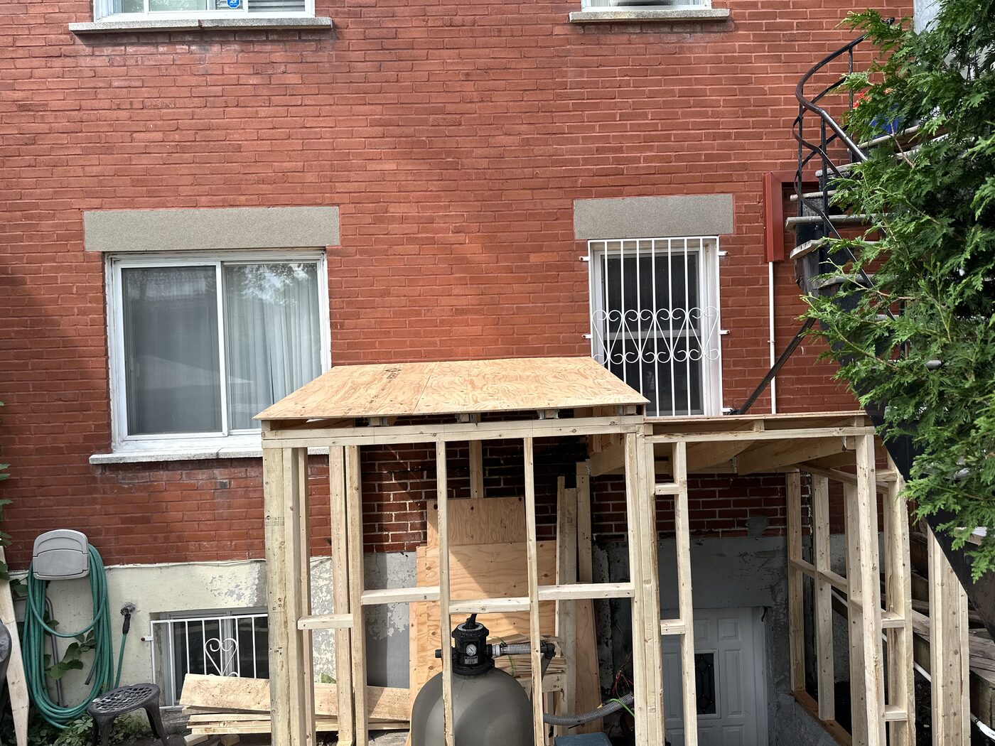 Construction d’un cabanon — Pendant